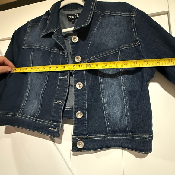 Rue21 Blue Cropped Jean Jacket - Picture 5 of 5